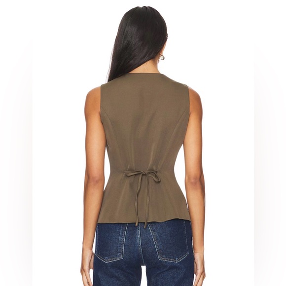 Sndys X Revolve Emiliana Top in Khaki Size S - Picture 2 of 4